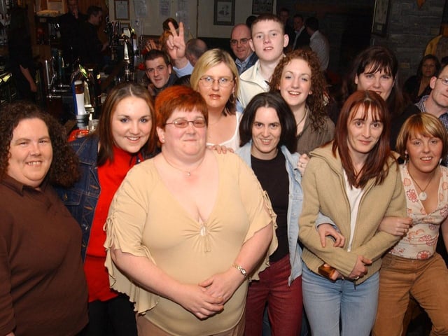 Francis Saunders with all her family and friends who celebrated her 40th birthday at the Three Flowers Bar. (1103CG17) :.