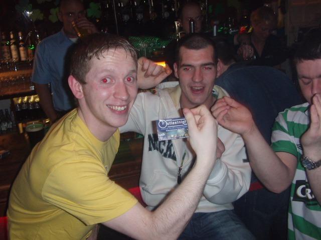 OLYMPUS DIGITAL CAMERA : Pictured are people enjoying the St Patrick's Day celebrations in Derry 20 years ago on March 17, 2005.