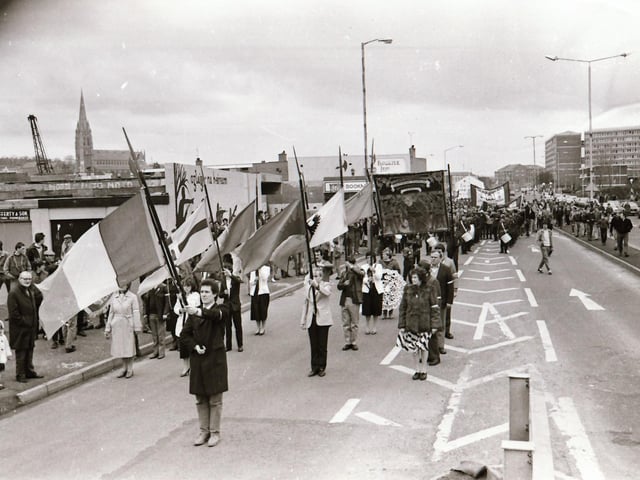 The Easter Sunday commemoration in Derry.
