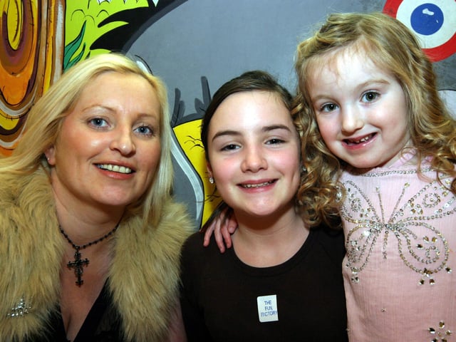Adrianna pictured with mum Mary and sister Nicole 0029/JML : Parties and celebrations January 2006: Adrianna McIntyre.
