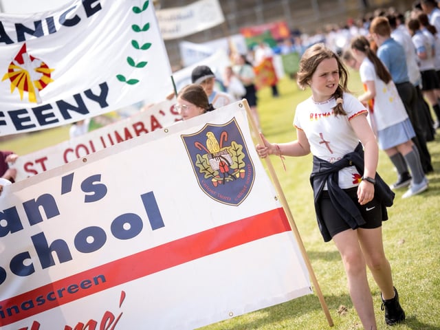 The annual Fan the Flame mass was celebrated recently in Celtic Park for pupils who recently made their confirmation.
