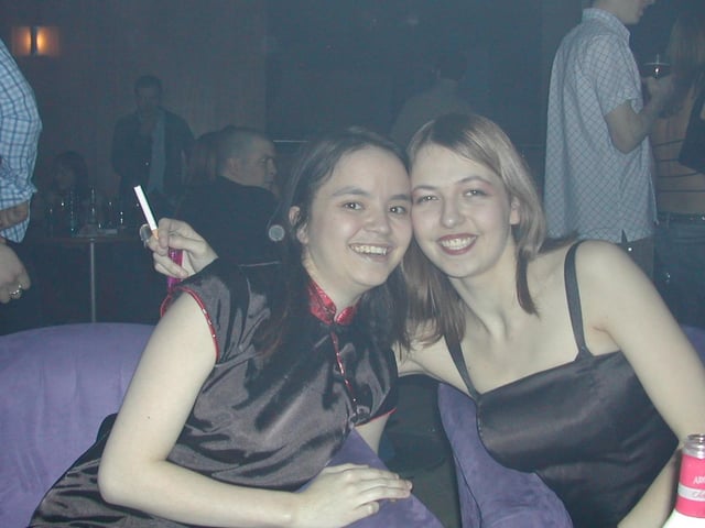 A night out at Sugar nightclub in Derry 2003.