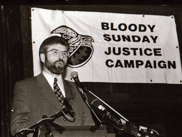 Bloody Sunday commemorations in January 1996.