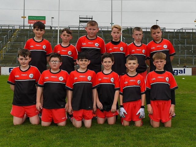 Holy Family Primary School at the Derry Primary Schools Boys Finals. Photo: George Sweeney