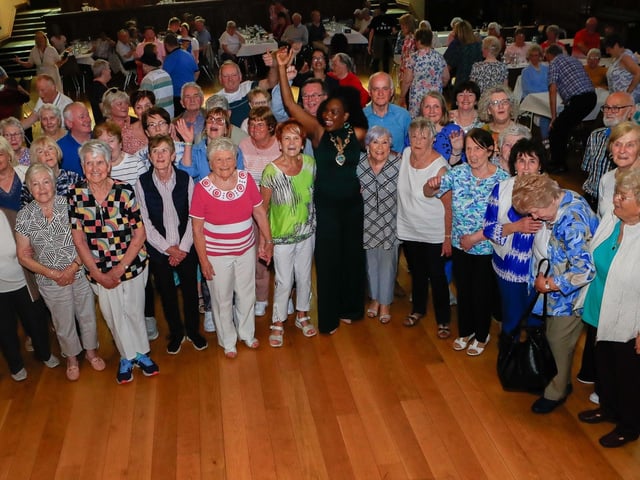 Mayor Lilian Seenoi Barr with guests at the Mayor's final Tea Dance held in the Guildhall. (Photo - Tom Heaney, nwpresspics)