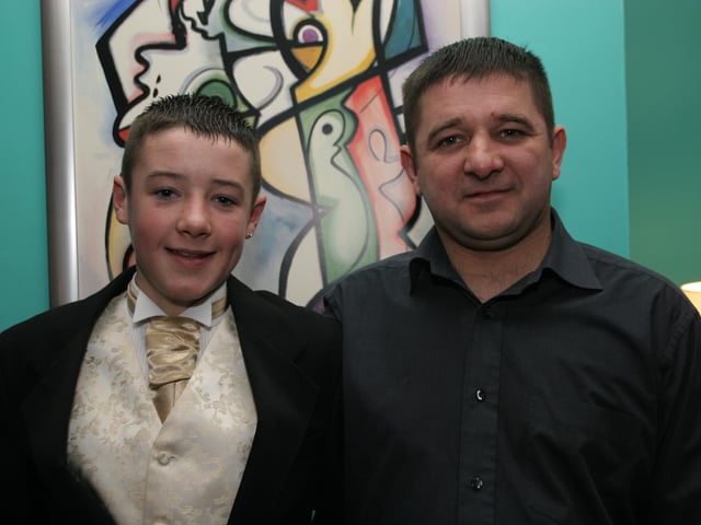 Damien McGuinness all dressed up