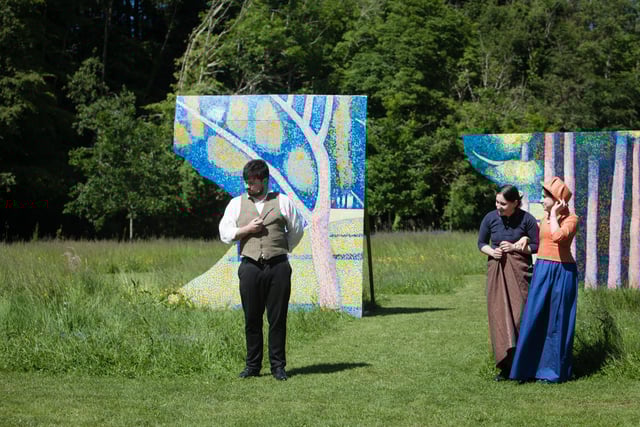 The event recreated 'A Sunday on La Grande Jatte' by Georges Seurat.