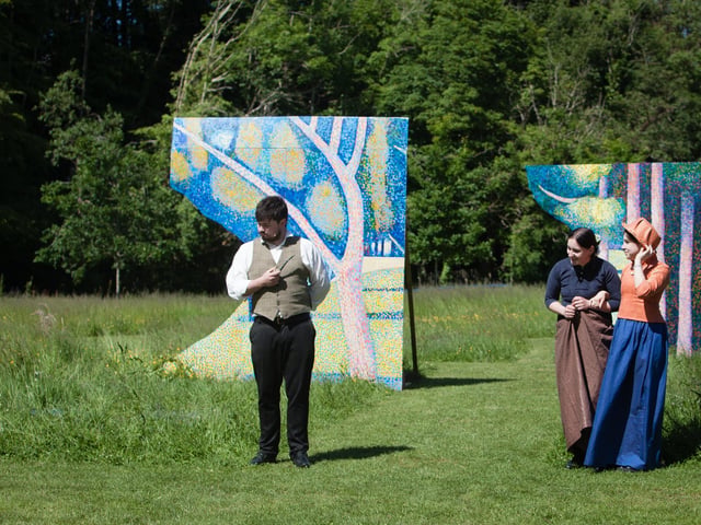 The event recreated 'A Sunday on La Grande Jatte' by Georges Seurat.