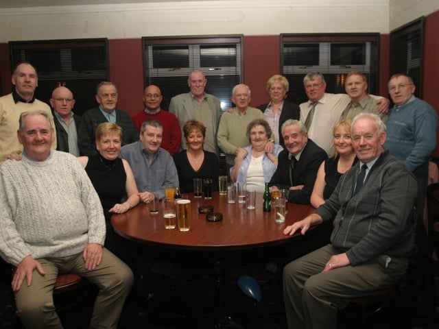 Danny Harkin out for a few pints with friends and family.