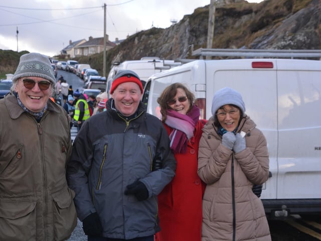 Malin Head Community Christmas Day Swim at Portmor Beach.