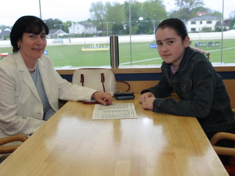 Punters enjoying a night out at the Lifford dog track in May 2004.