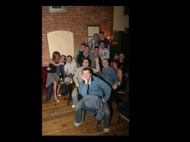 Pictures of Derry people partying in November 2003