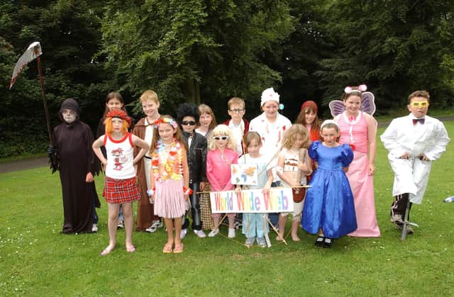 Children pictured during the fancy dress parade at the St Columb's Park Leisure Centre  annual summer scheme.