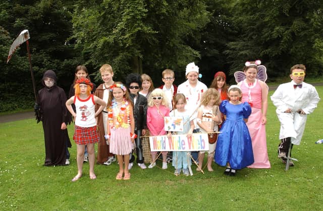 Children pictured during the fancy dress parade at the St Columb's Park Leisure Centre annual summer scheme.