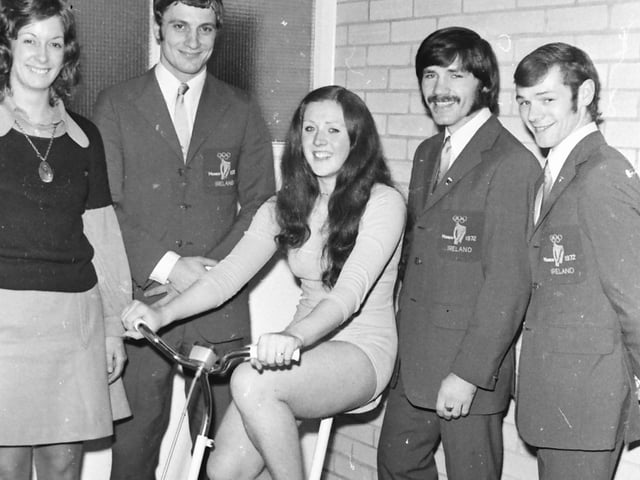 From left, Geraldine McGonigal, Terry Watt, Pauline Hannon, Charlie Nash and Neil McLaughlin at the opening of the St. Columb's Park Activity Centre.