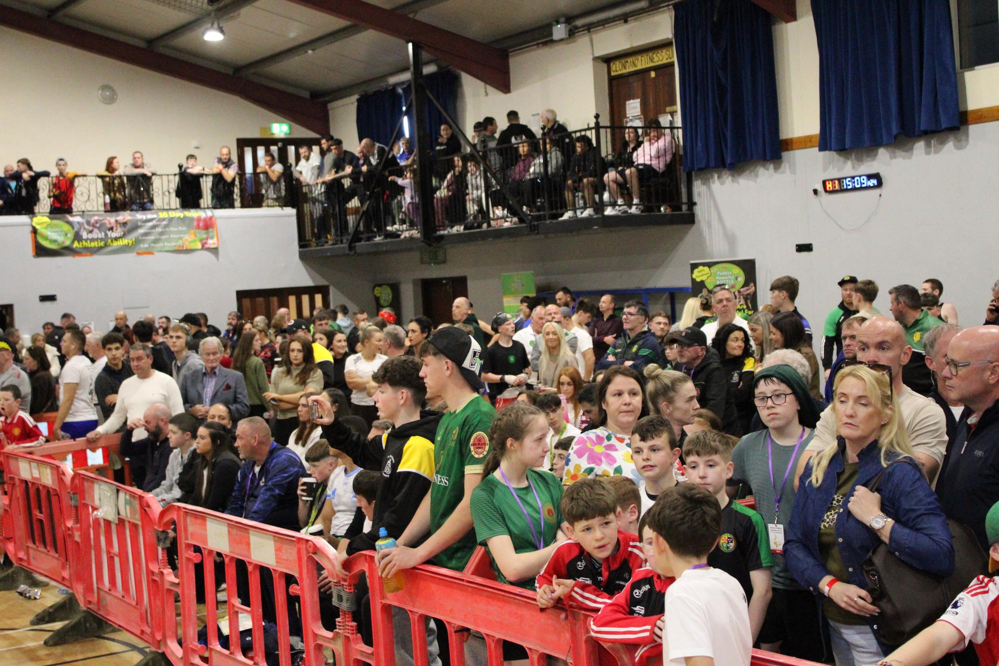 A section of the large crowd at the Peter O’Donnell Box Cup