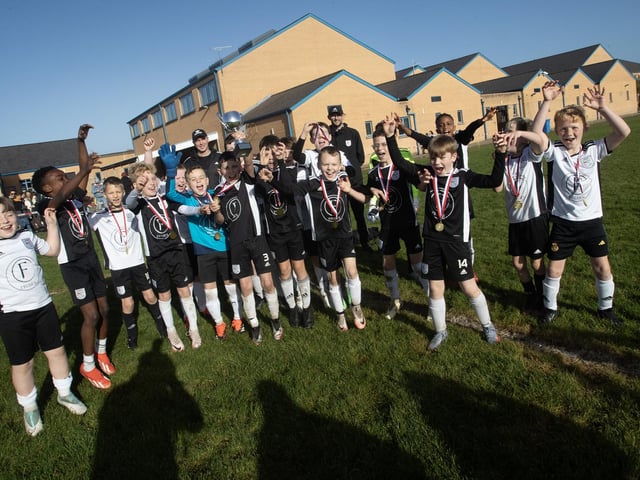 Letterkenny Rovers, winners of the 2015s Sean O'Kane Memorial Cup at St. Joseph's Boys School, Derry. (Photos: Jim McCafferty Photography)