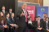 The British Labour Party leader Keir Starmer during a visit to St. Columb's College last year.