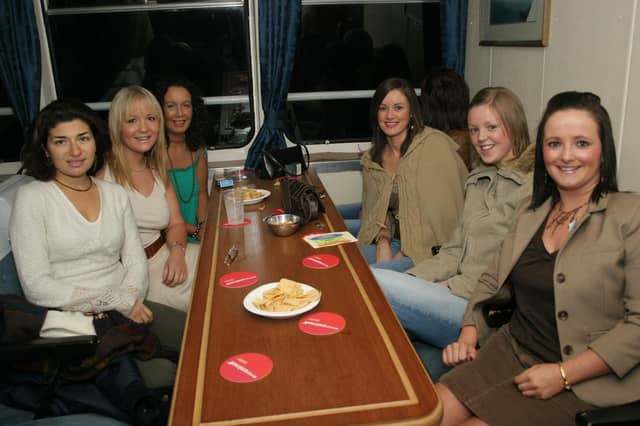 Passengers enjoying a sail down the River Foyle on an Alzheimer's charity night aboard the Toucan One