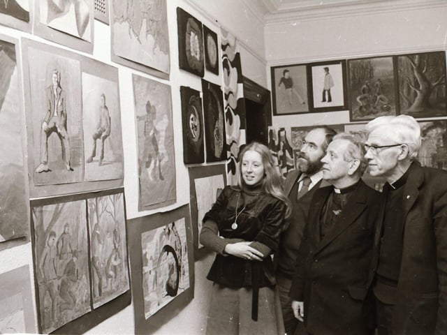 St Columb's College past and present pupils' art exhibition.