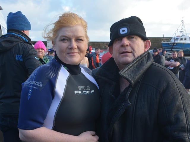 Malin Head Community Christmas Day Swim at Portmor Beach.