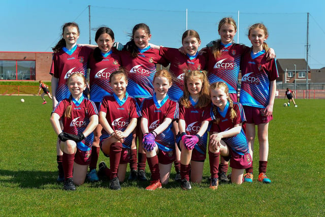 St John’s Primary School competed in the Sean Dolan’s Girls School Cup competition on Friday afternoon last. Photo: George Sweeney.  DER2316GS – 29