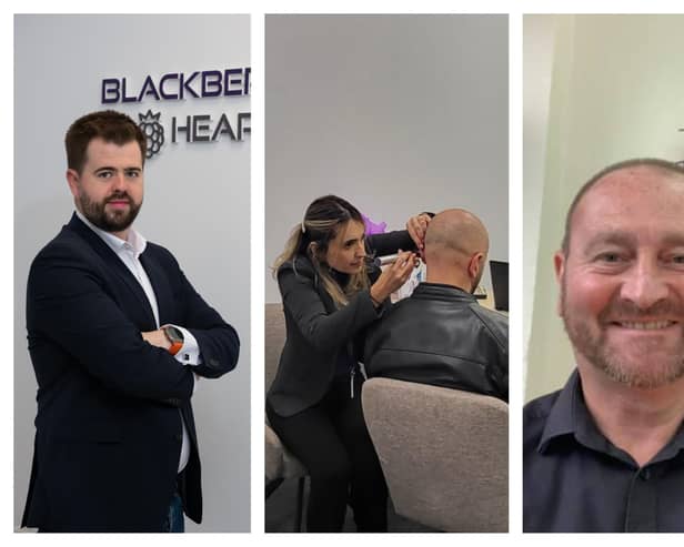 Matthew Gleeson, managing director 'Blackberry Hearing' and on right, Mike Forsythe, Donegal Hearing.