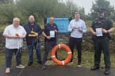 Pictured from left are Darren Guy, Chair of Derry and Strabane PCSP; Peter Evans, Lead Community Safety Warden; Ivan Barr, Western District Commander, Community Rescue Service;  Adam Donnell, PCSP Coordinator; and Constable Stafford, Strabane Neighbourhood Policing Team.