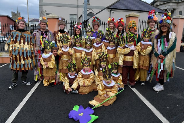 Long Tower Youth Club took part in Derry St Patrick’s Day parade on Friday afternoon. Photo: George Sweeney. DER2311GS – 53