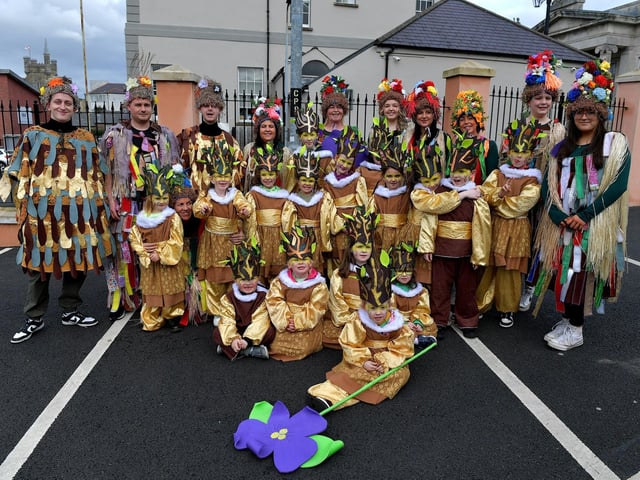 Long Tower Youth Club took part in Derry St Patrick’s Day parade on Friday afternoon. Photo: George Sweeney. DER2311GS – 53