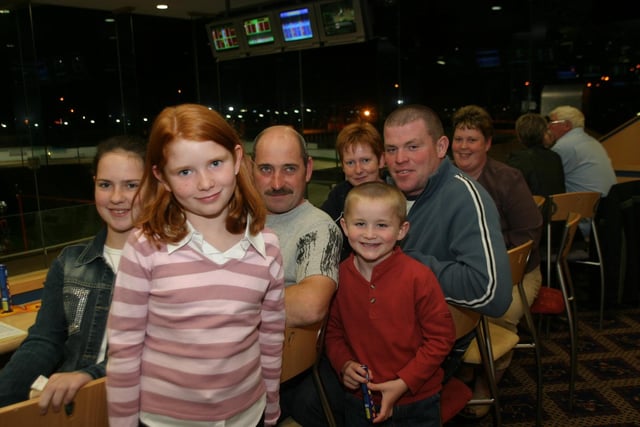 Late night at the Lifford races with friends and family.