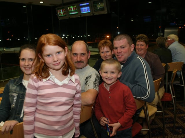 Late night at the Lifford races with friends and family.