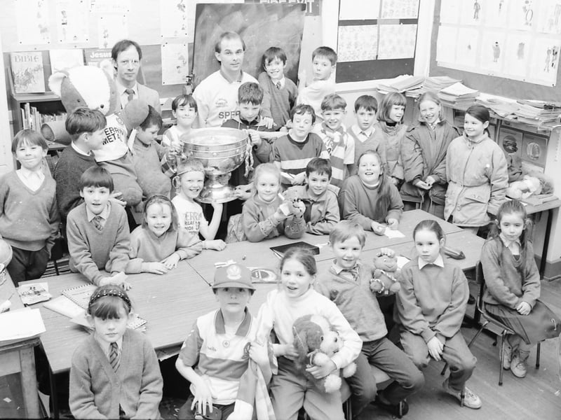 Sam Maguire Cup at St. Eugene's.