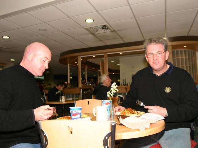 Derry and Donegal people enjoying a night at Lifford races in October 2004