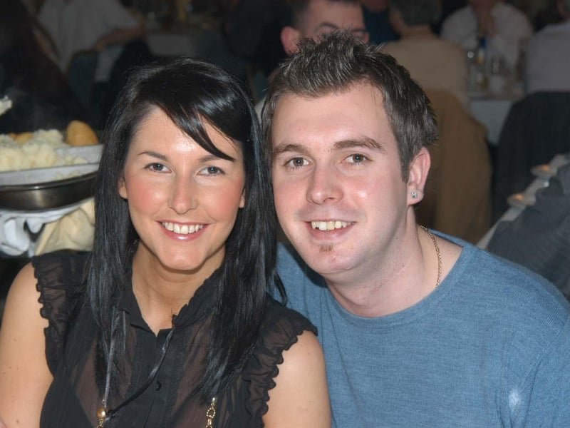 Mark Johnston and Lisa McIntyre enjoying the dinner dance at the Broomhill.