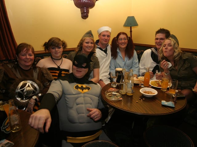 Dress up party for Susan's birthday.