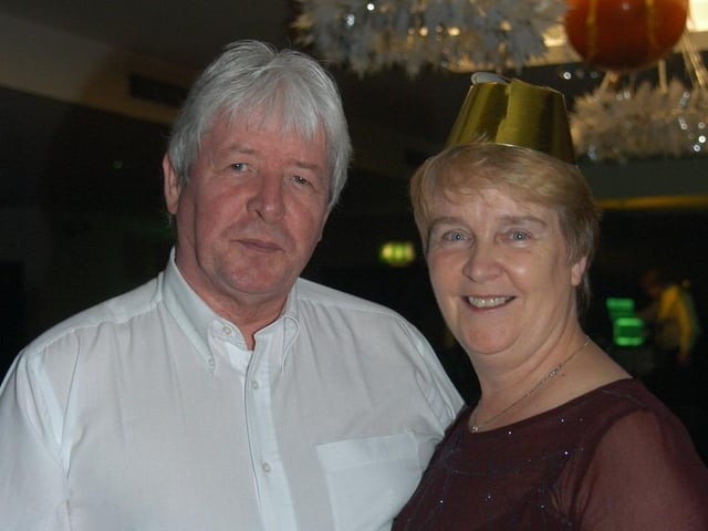 Enjoying the New Year's Eve Party at the Tower Hotel on December 31 2004.