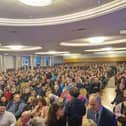 Defective Concrete Blocks property owners at a meeting in Buncrana.