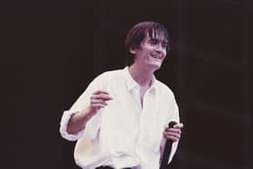 Northern Irish singer Feargal Sharkey, former lead vocalist with The Undertones, circa 1985. (Photo by Michael Putland/Getty Images)