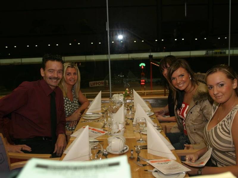 Derry people meeting Nadine Coyle and her family at the Lifford Races in October 2003