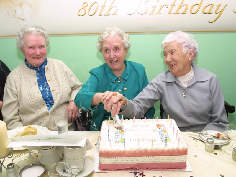 Maggie McColgan, Tess Nellis, Sr Geraldine.