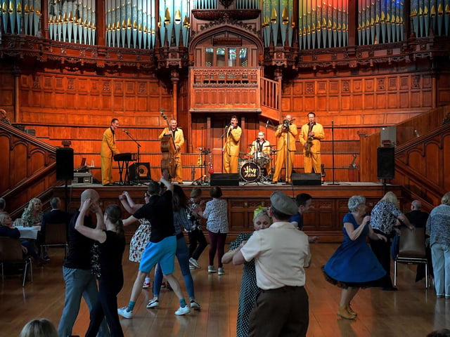 Jiving to music of the Jive Aces during the Jazz Festival weekend.  Photo: George Sweeney.  DER2317GS – 146 