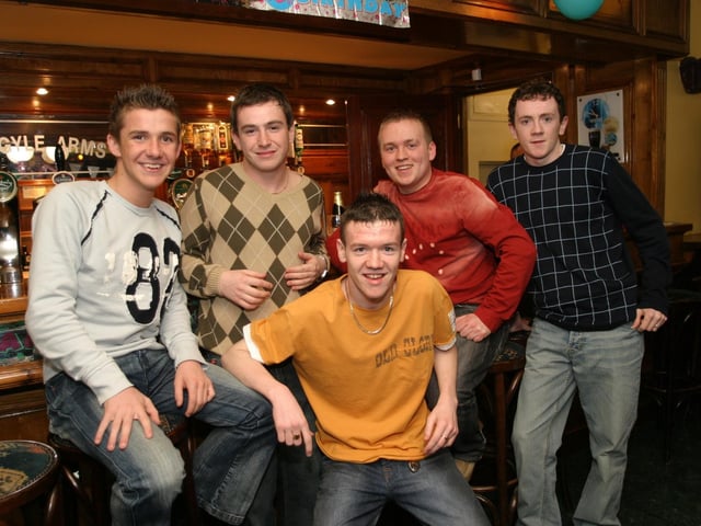Party celebrations back in 2004: Cathal O'Donnell.
