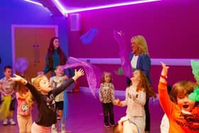 Pure joy at the Greater Shantallow Community Arts Summer Scheme.