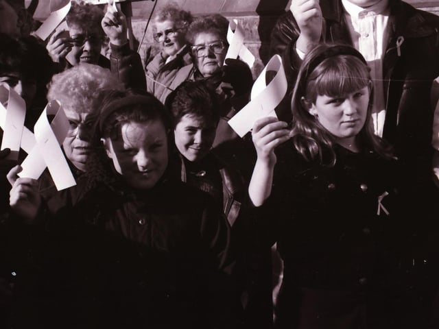 Peace Rally held at the Guildhall Square back in 1996.