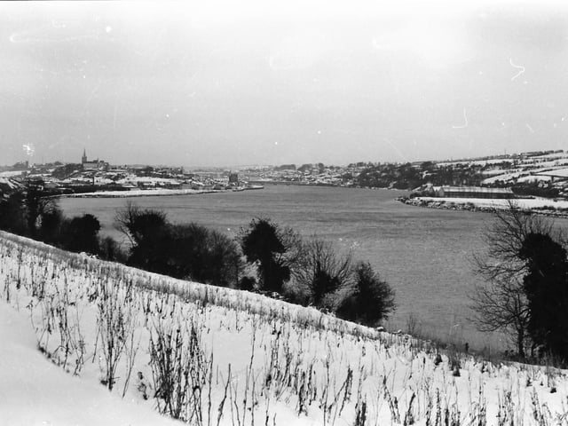 Derry under a blanket of snow in January 1984