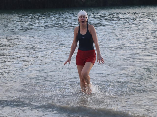 Malin Head Community Christmas Day Swim at Portmor Beach.