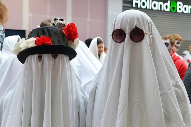 Ghosts and ghouls gathered at Foyleside Shopping Centre on Sunday afternoon for the ‘Squadghouls’ Halloween event.  Photo: George Sweeney.  DER2244GS – 007