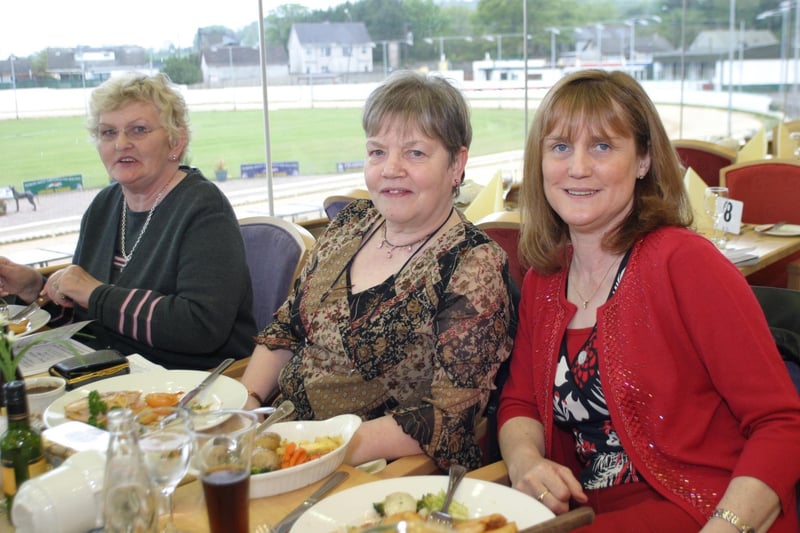 Punters enjoying a night out at the Lifford dog track in May 2004.