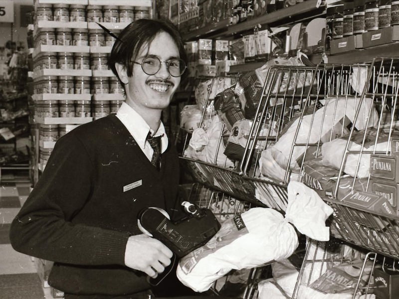 Dunnes Stores staff in the Richmond Centre back in 1993.